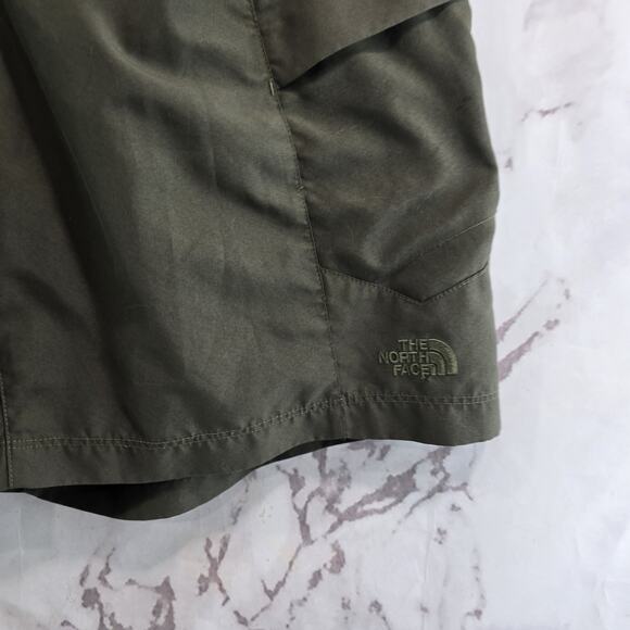 The North Face Swim Trunks Mens Medium Green Belted Board Shorts Mesh Brief - Picture 5 of 10